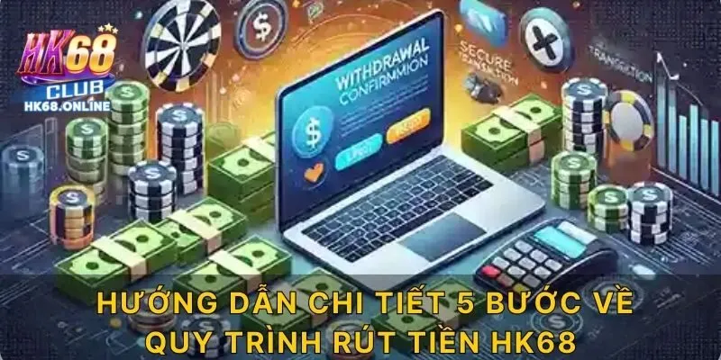 Hướng dẫn chi tiết 5 bước chi tiết về quy trình rút tiền HK68
